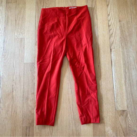 Veronica Beard Honolulu Scuba Pant in Flame Red 8 - Picture 3 of 6